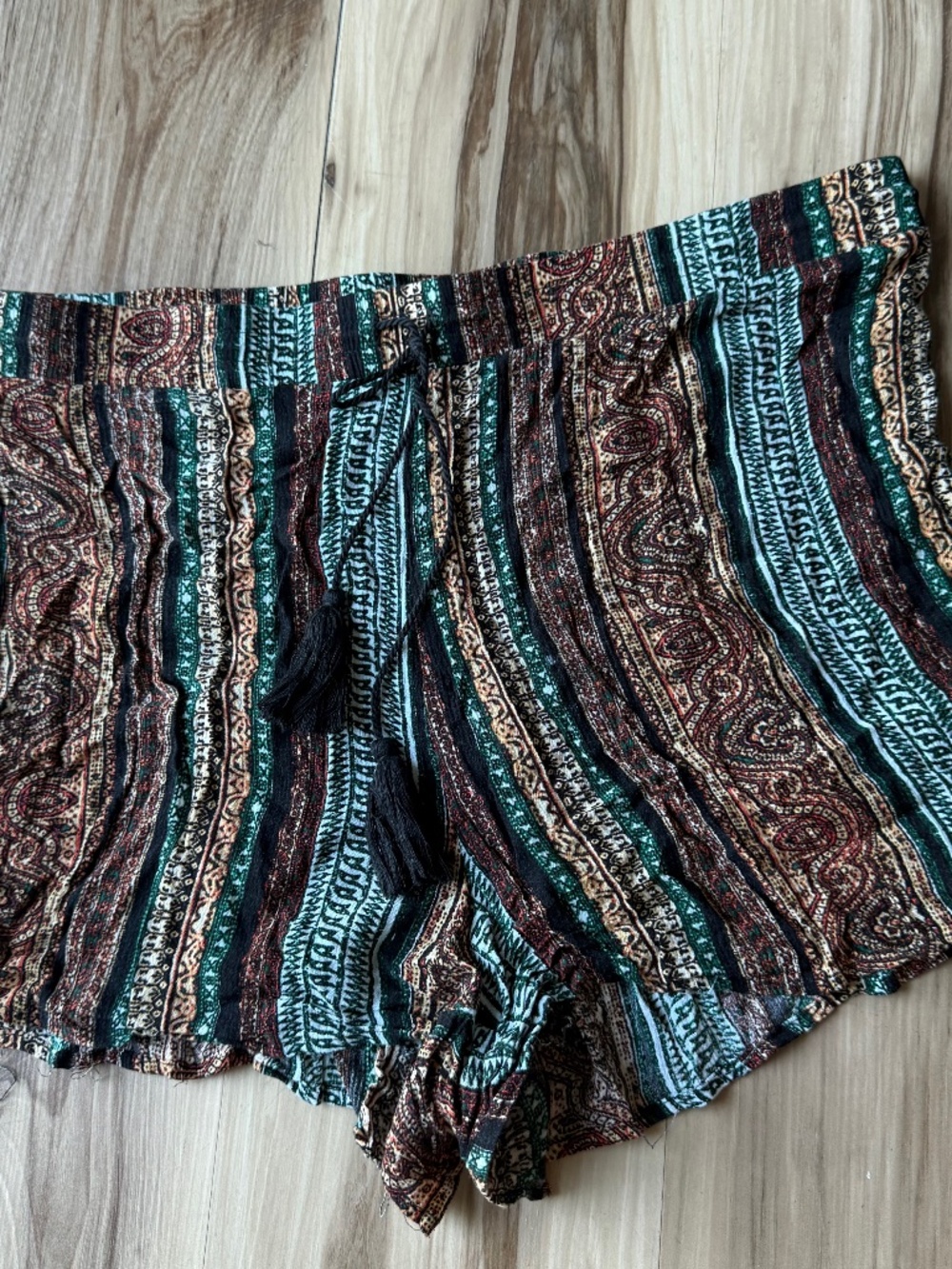 CATO Women's Pull on Large Bohemian Shorts